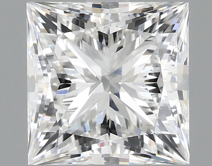 1.89ct lab-grown princess diamond, D/VS1, 6.75mm ID
