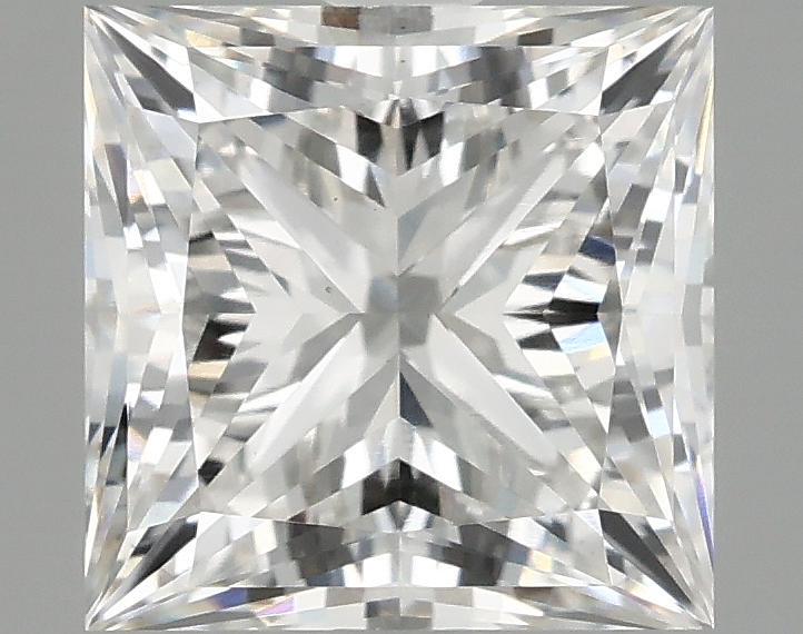 2.33ct Princess lab-grown diamond, F/VS1, 7.20mm x 7.12mm x 5.12mm