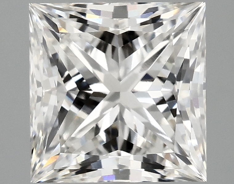 2.37ct Princess cut lab-grown diamond, F/VS1, 7.34x7.19x5.19mm