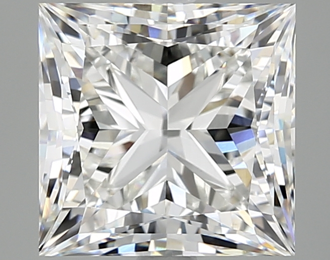 3.86ct Princess cut lab-grown diamond, F/VVS2, 8.41 x 8.30 x 6.07mm