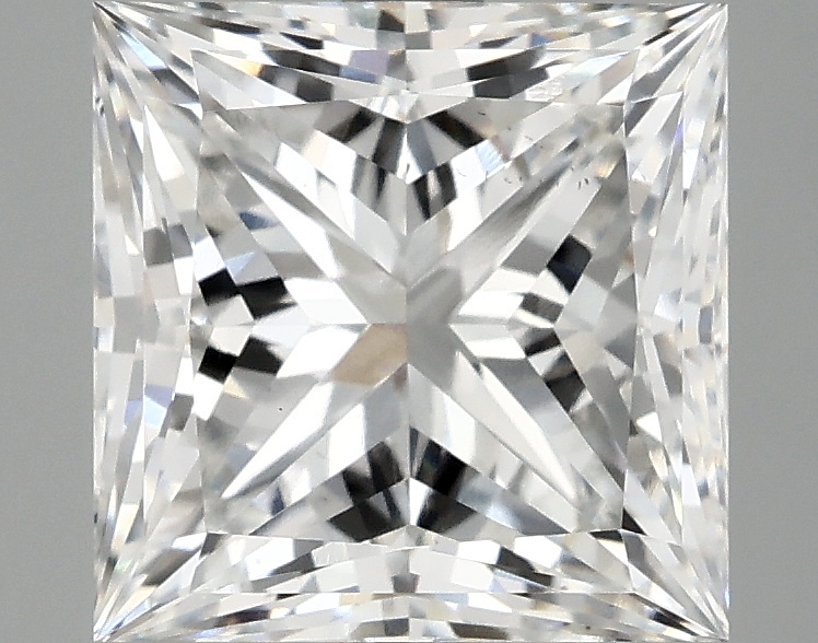 3.98ct Princess cut lab-grown diamond, E color, VS2 clarity, 8.70 x 8.62 x 6.17mm