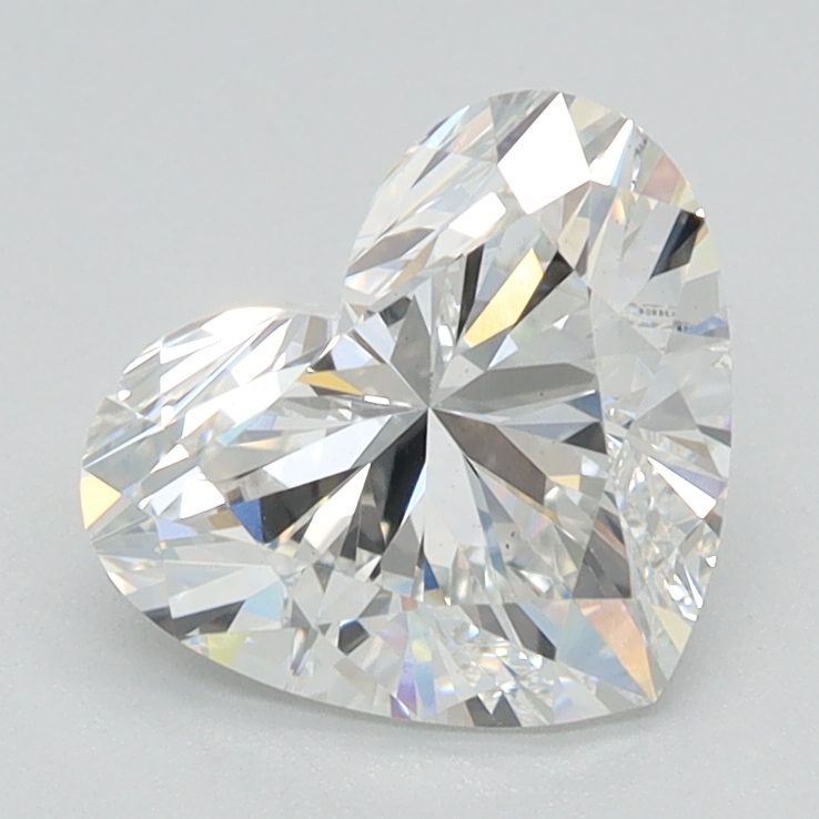 1.62ct Heart Cut Lab-Grown Diamond, E/VS1, 7.06mm ID