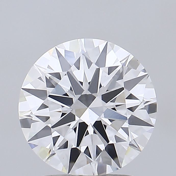 2.24ct round lab-grown diamond E/VVS2, 8.40mm, IGI certified.