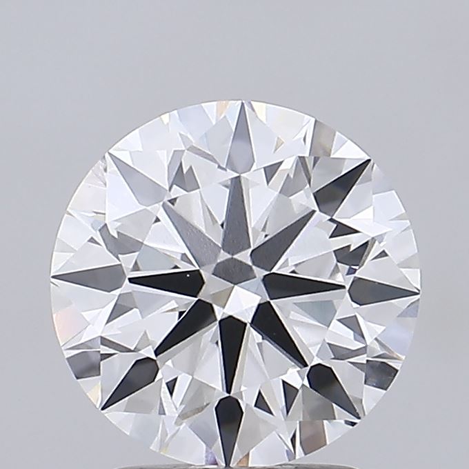 2.39ct round lab-grown diamond E/VVS2, 8.53mm, IGI certified.