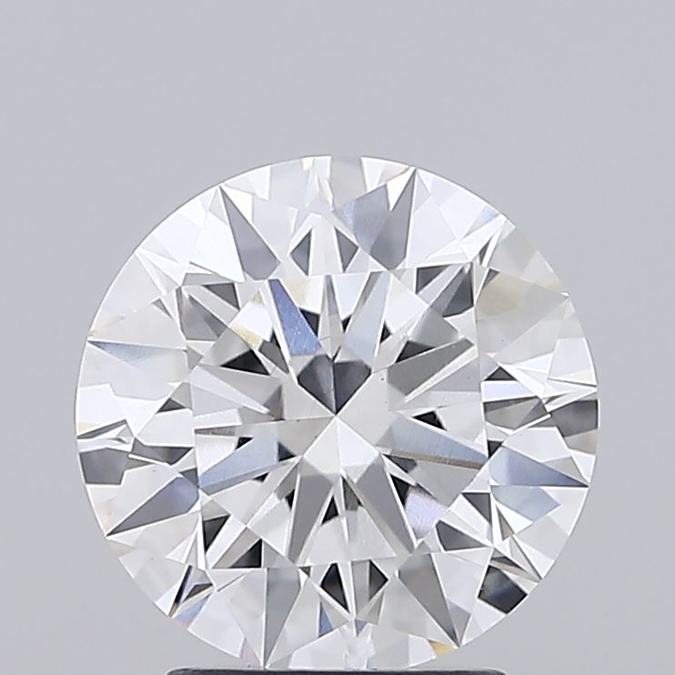 2.67ct round D/VS1 lab-grown diamond, 8.92mm, IGI certified.
