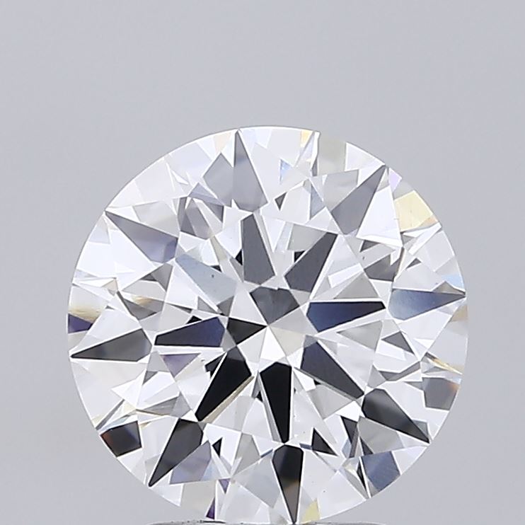 3.18ct round lab-grown diamond E/VVS2, 9.42mm, IGI certified.