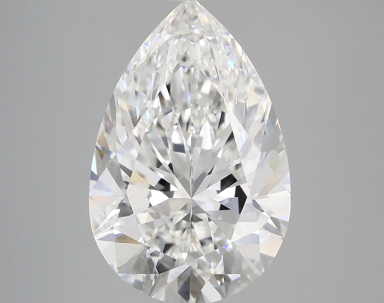 5ct Pear Cut Lab-Grown Diamond, E Color, VVS1 Clarity, 14.47mm ID