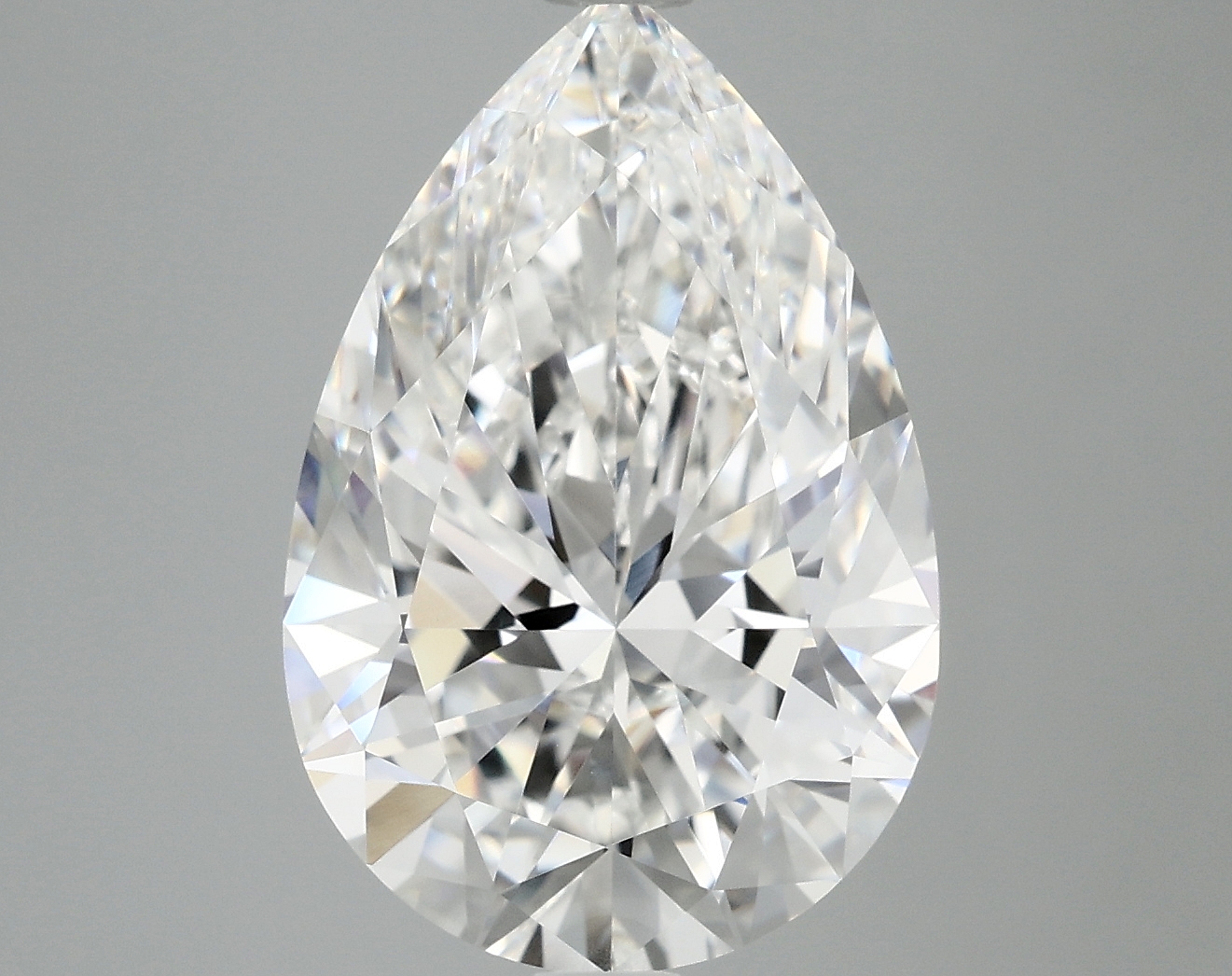 5.03ct Pear Cut Lab-Grown Diamond, E Color, VVS1 Clarity, 14.57mm ID