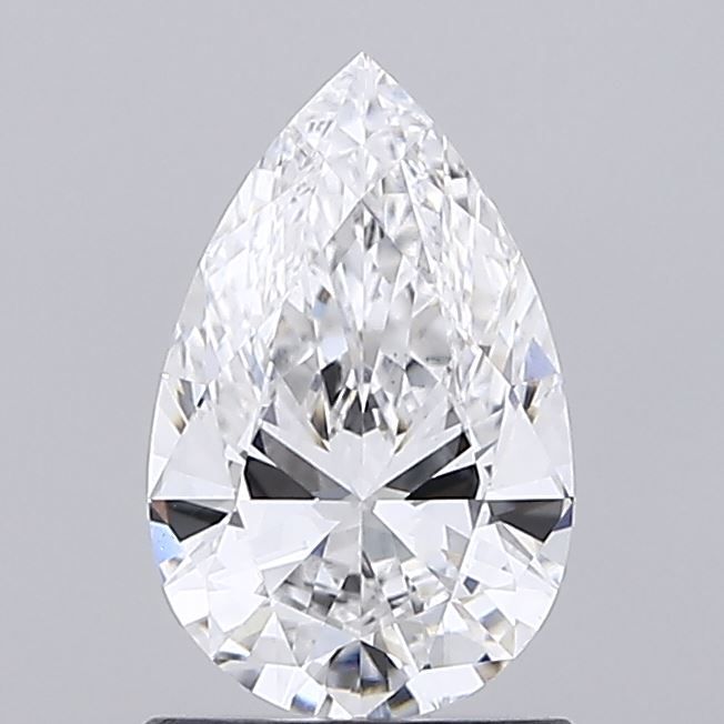1.09ct Pear Cut Lab Grown Diamond, E Color, VS1 Clarity, 9.26mm ID