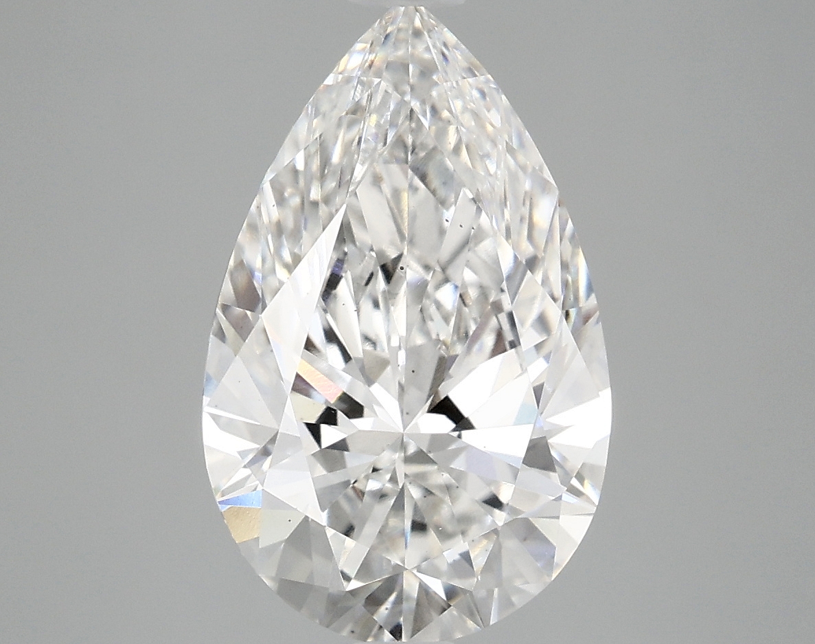 3.89ct Pear Cut Lab Grown Diamond, E/VS2, 14.16mm ID