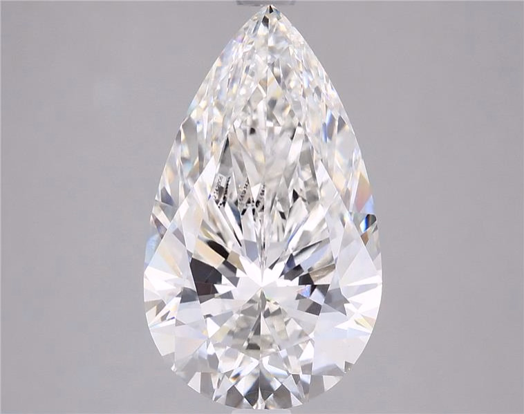 Lab-grown 4.53ct Pear Diamond, F/VS1, 15.73mm ID