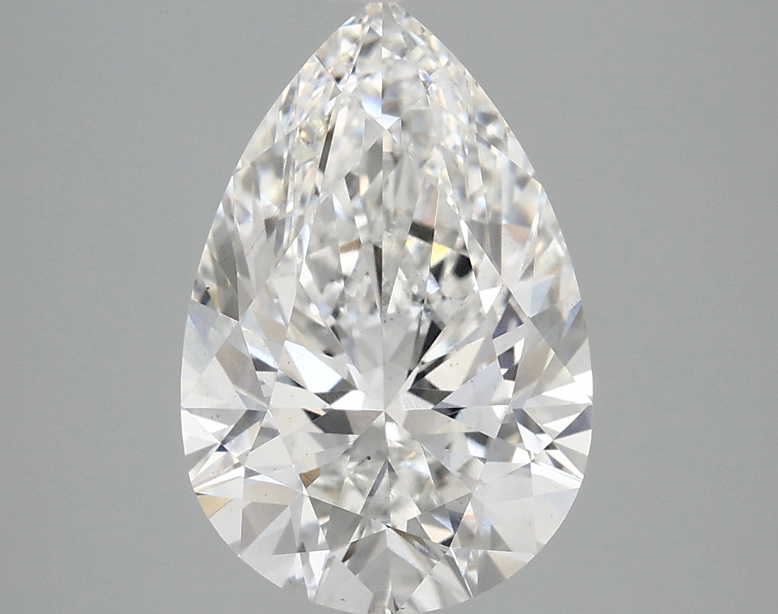 3.87ct Pear Cut Lab-Grown Diamond, E/VS2, 13.19mm ID
