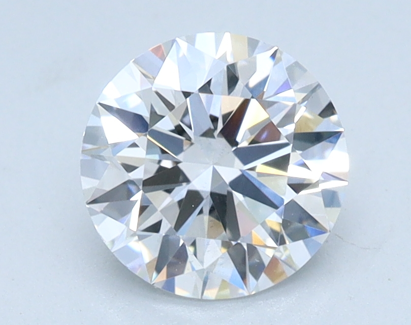 1.04ct round lab-grown diamond E/VS2, 6.51mm, IGI certified.