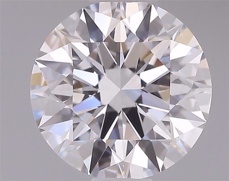 1.09ct round D/VVS2 lab-grown diamond, 6.65mm, IGI certified.