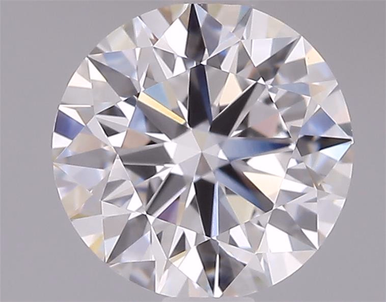 1.59ct E/VVS2 round lab-grown diamond, measurements: 7.46mm ID x 7.49mm OD x 4.58mm THK.