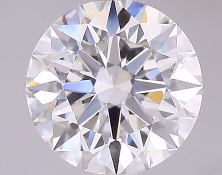 2.29ct round lab-grown diamond, E color, VVS2 clarity, 8.40mm ID