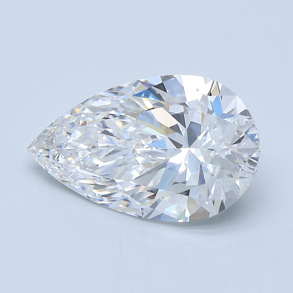 4.02ct Pear Cut Lab-Grown Diamond, D/VS2, 14.28mm ID