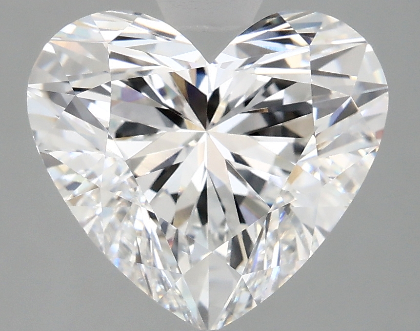 4.1ct Heart Cut Lab-Grown Diamond, D Color, VVS2 Clarity