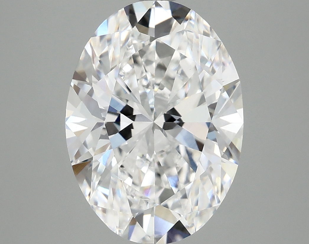 4.06ct oval lab-grown diamond, D/VVS2, 12.35mm ID