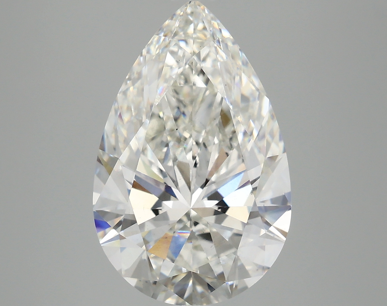 4.55ct Pear Cut Lab-Grown Diamond, F/VS1, 14.71mm ID