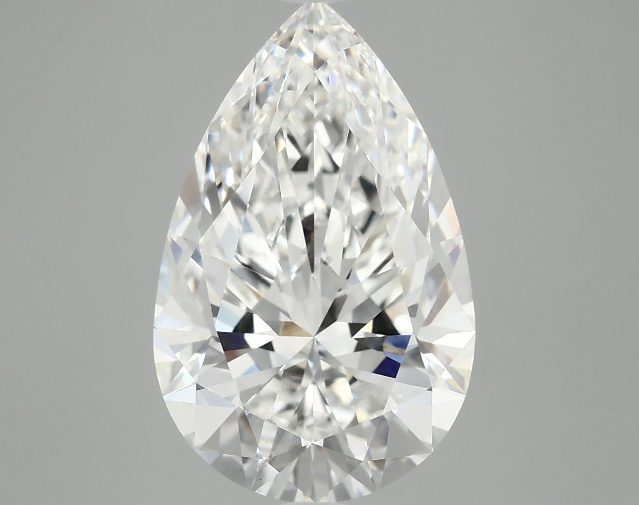 5.1ct Pear Cut Lab-Grown Diamond, E Color, VS1 Clarity, 15.25mm ID