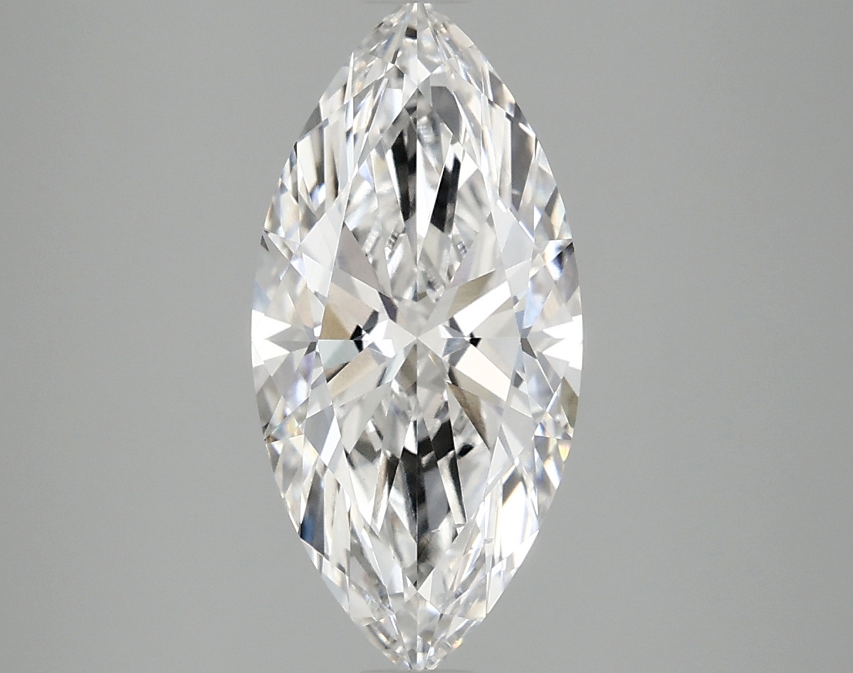 2.3ct Marquise Lab-Grown Diamond, D color, VS2 clarity, 14.32x6.89mm