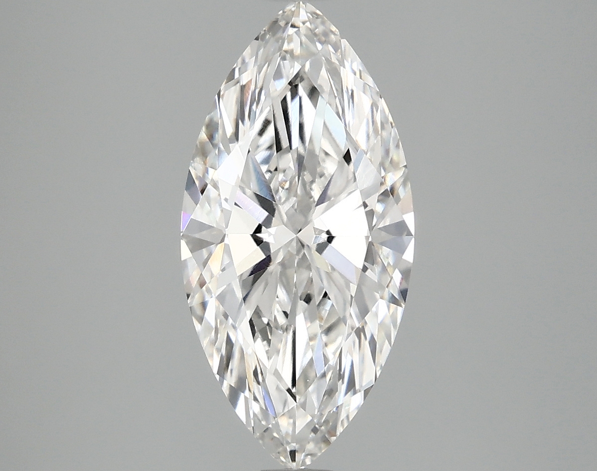2.44ct lab-grown marquise diamond, F/VVS1, 14.35x7mm