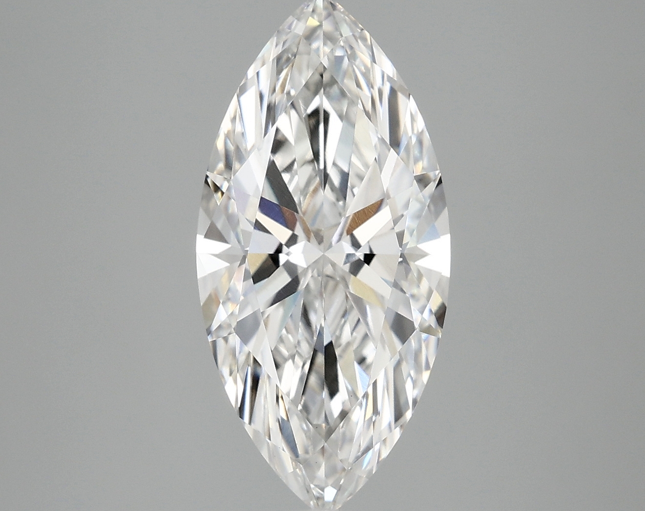 3.16ct Marquise lab-grown diamond, F color, VVS2 clarity, IGI certified