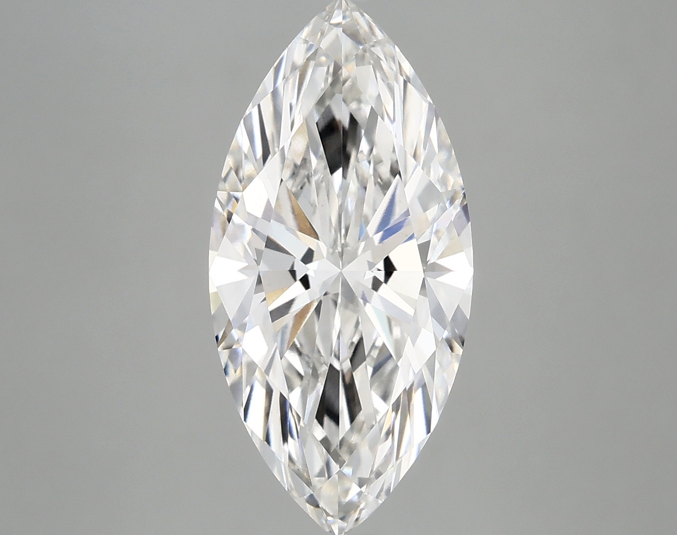 3.42ct marquise cut lab-grown diamond, F color, VVS2 clarity, IGI certified