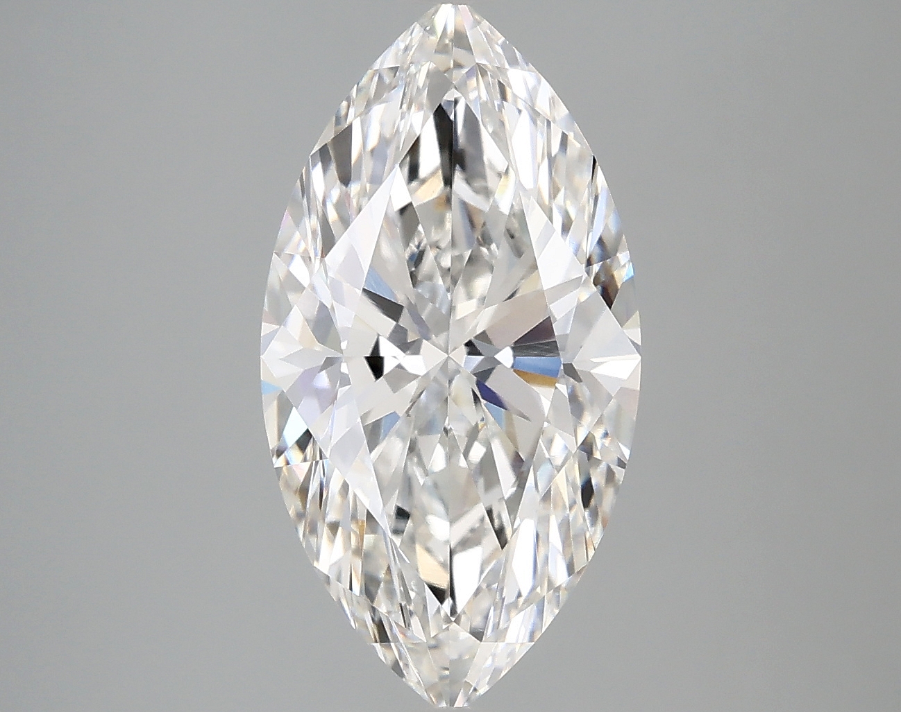 3.48ct lab-grown marquise diamond, F color, VVS2 clarity, measurements: 14.98 x 7.89 x 5.10 mm