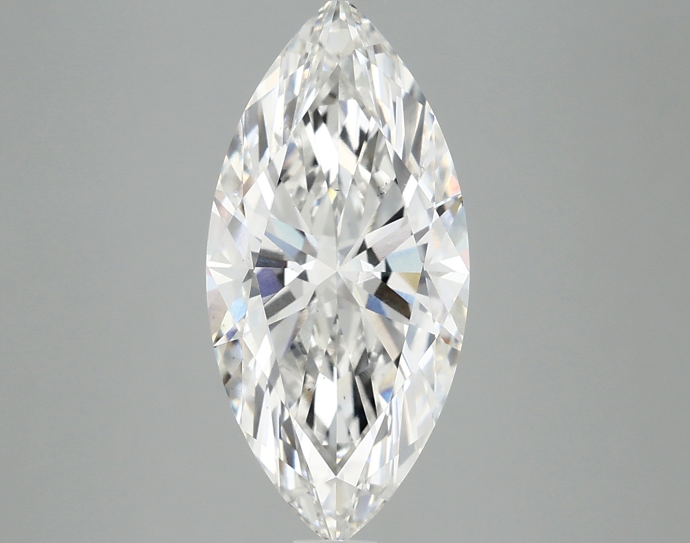 Lab-grown 3.48ct marquise diamond, F color, VS2 clarity, 16.32x7.76mm measurements.