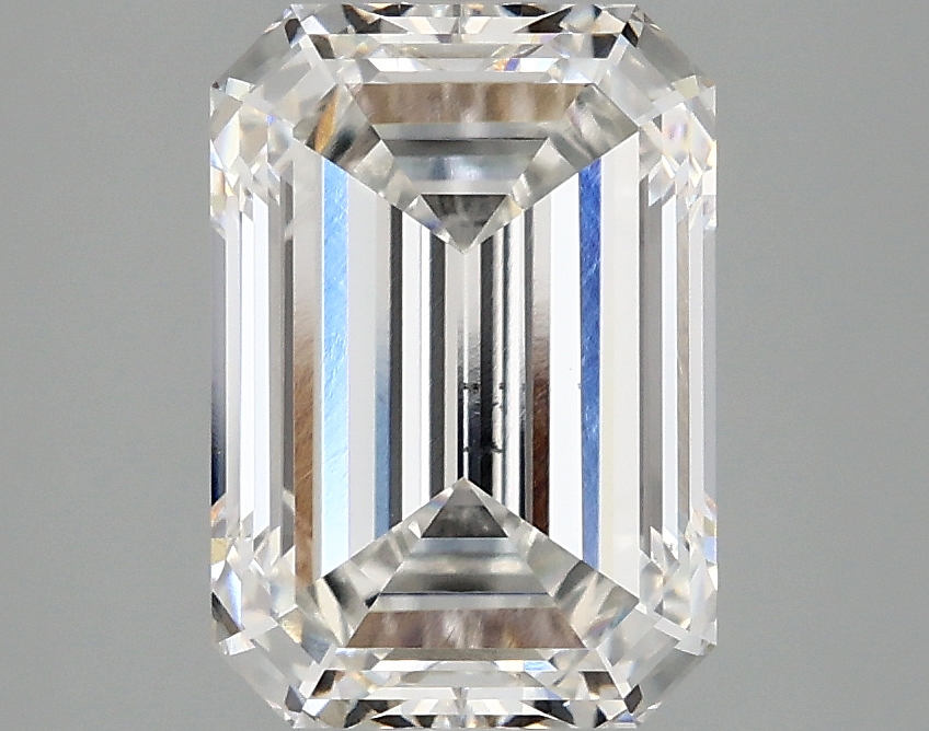 3.08ct lab-grown emerald diamond, F color, VS1 clarity, 9.87mm ID