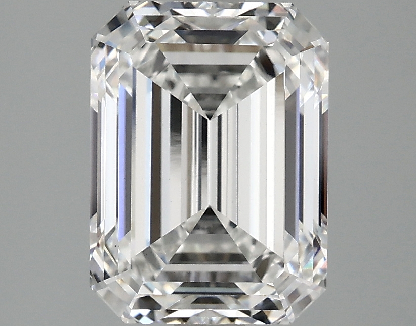 3.09ct lab-grown emerald diamond, F color, VS1 clarity, IGI certified