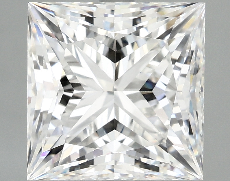 4.08ct Princess cut lab-grown diamond, E/VVS2, 8.71x8.69x6.29mm