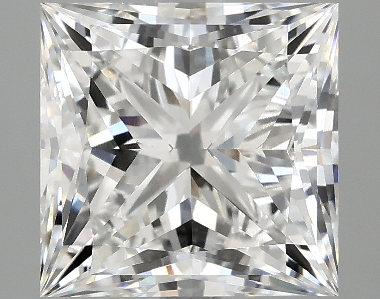 4.09ct Princess cut lab-grown diamond, E/VVS2, 8.82 x 8.71 x 6.00 mm