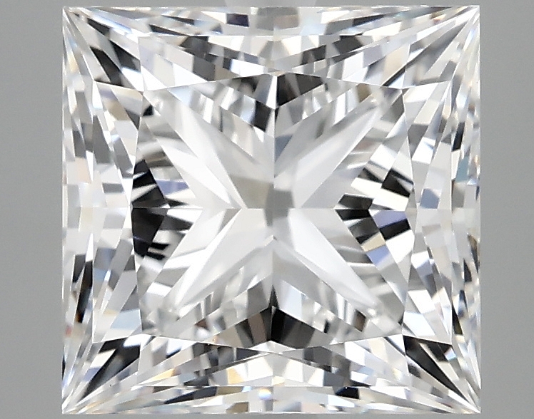 4.09ct Princess cut lab-grown diamond, E/VVS2, 8.68mm x 8.50mm x 6.19mm
