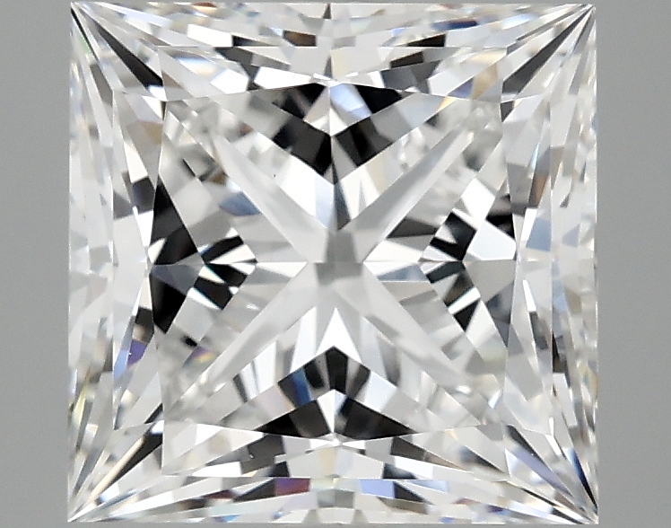 4.1ct Princess cut lab-grown diamond, E/VVS2, 8.85x8.66x6.17mm