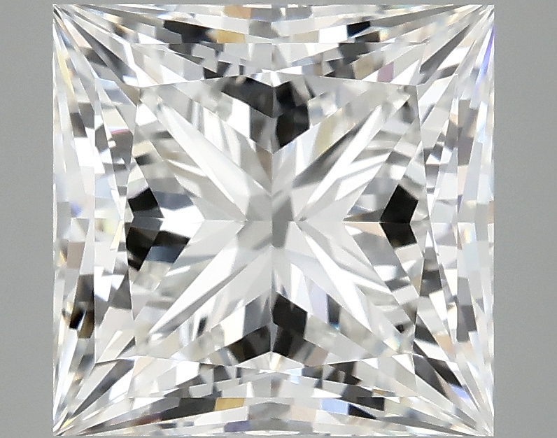 5.08ct Princess cut lab-grown diamond, E/VVS2, 9.43mm x 9.24mm x 6.67mm
