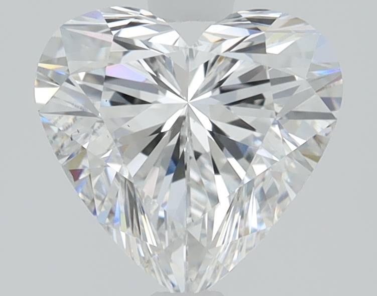 1.21ct lab-grown heart diamond, E color, VS2 clarity, 6.85mm ID