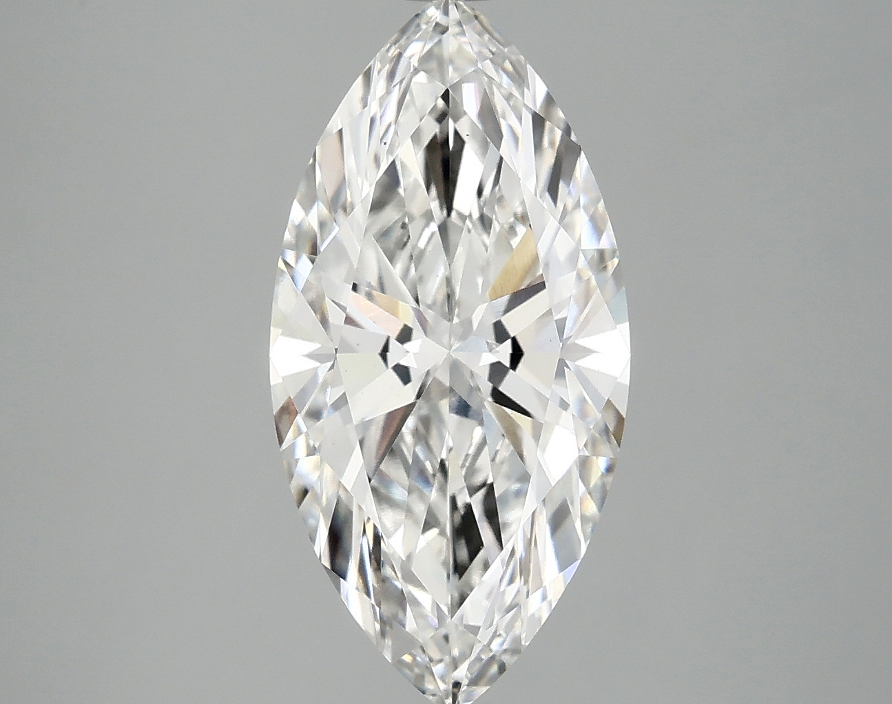 Lab-grown 3.26ct marquise diamond, F color, VS1 clarity, measurements 15.74 x 7.81 x 4.73 mm.