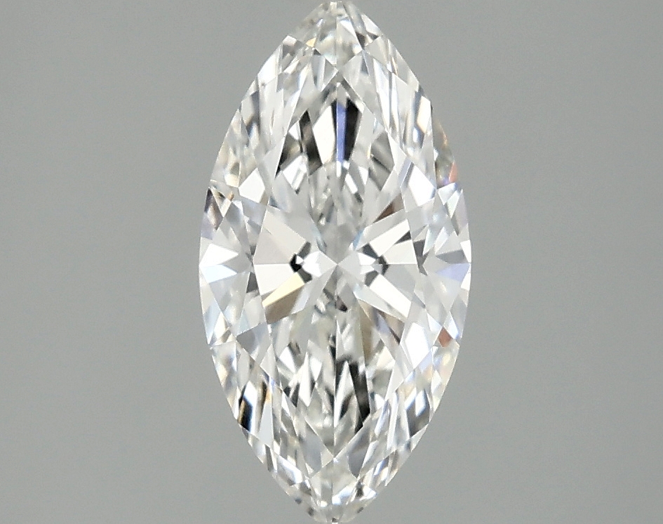 1.25 carat marquise cut lab-grown diamond, F color, VVS1 clarity, IGI certified