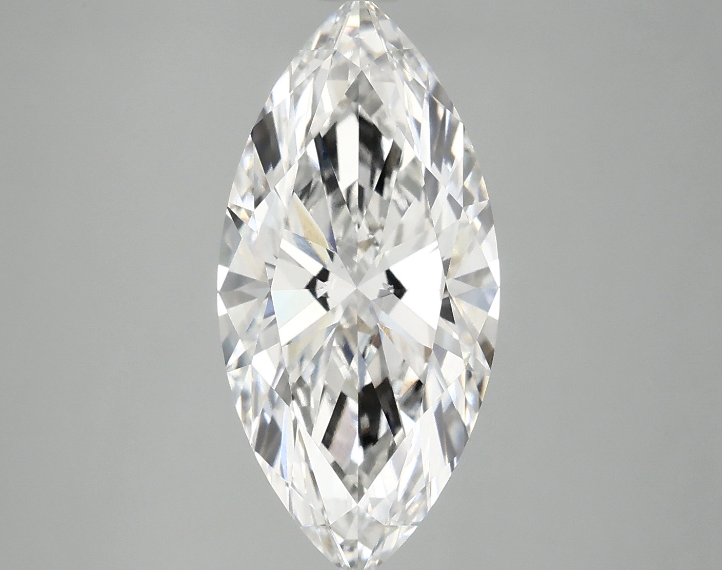 3.7ct lab-grown marquise diamond, F color, VVS2 clarity, IGI certified