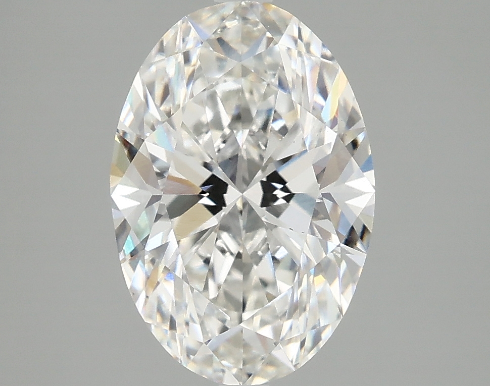 2.76ct oval F/VS2 lab-grown diamond, IGI certified, 11.37mm ID.