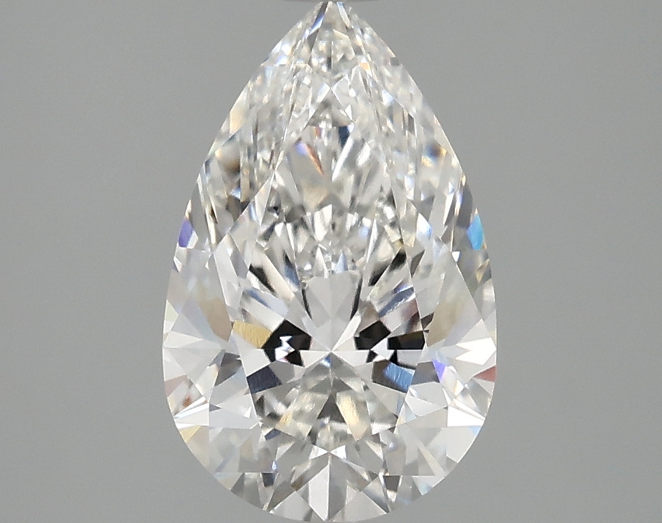 2.16ct Pear Cut Lab-Grown Diamond, F Color, VVS1 Clarity