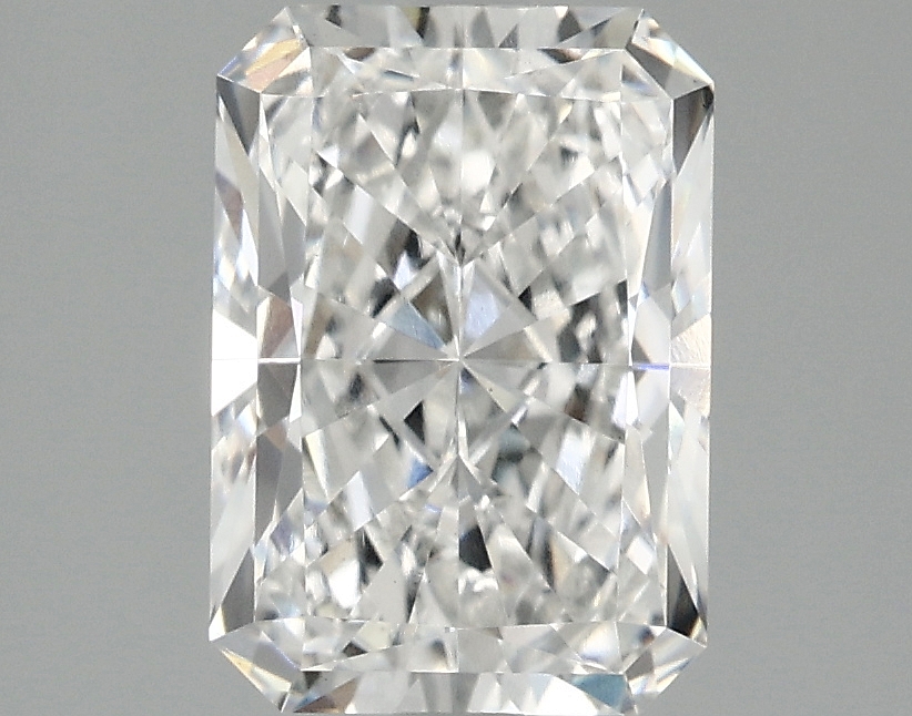 2.36ct Radiant cut lab diamond, E color, VS1 clarity, 9.38mm ID