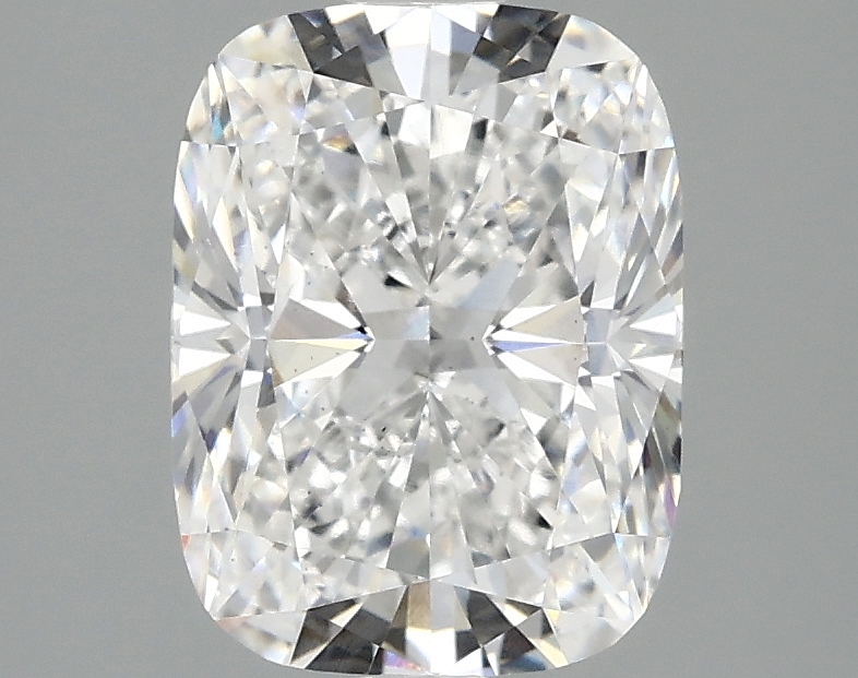 2.37ct cushion cut lab diamond, D color, VS2 clarity, 9.06mm ID