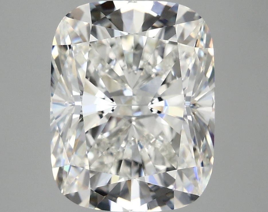 3.93ct cushion cut lab-grown diamond, F/VVS2, 10.66mm x 8.38mm x 5.63mm