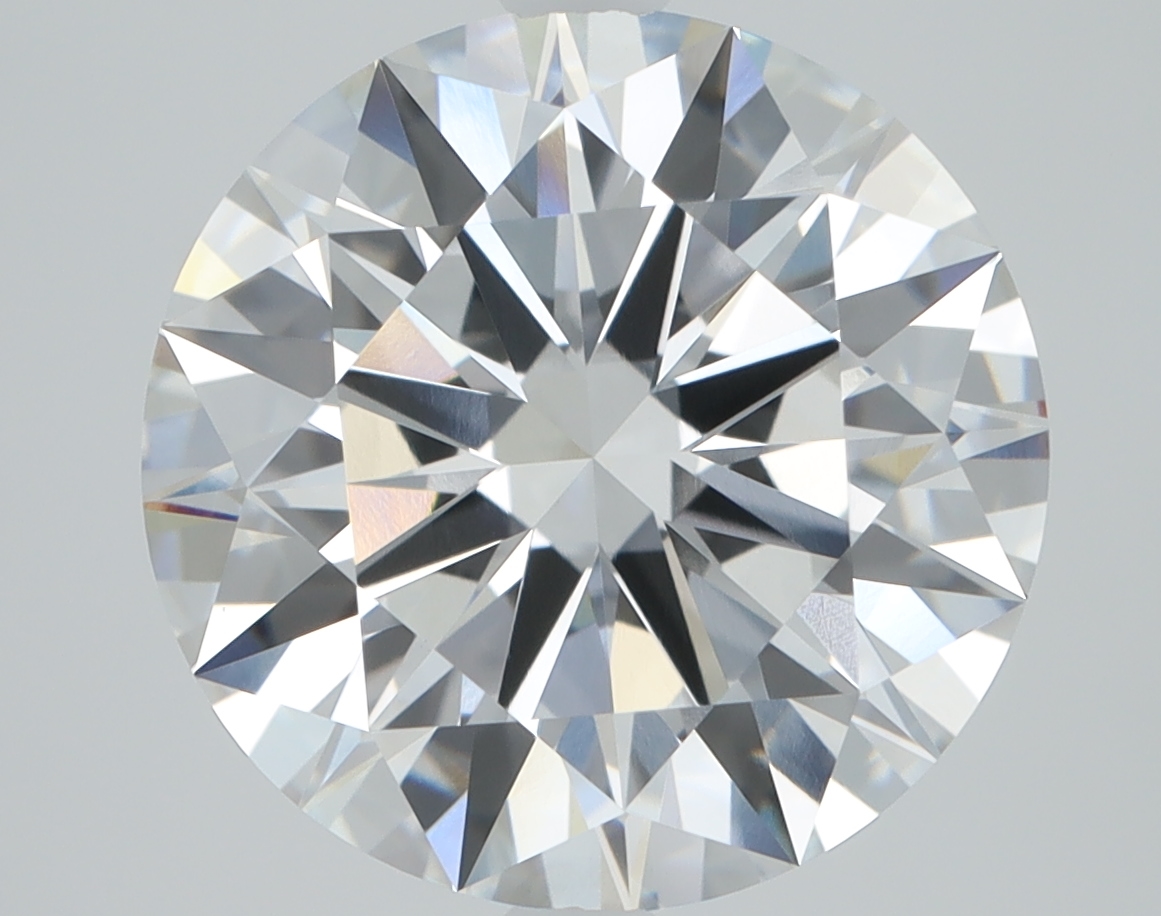 1.07ct round lab-grown diamond, D color, VVS2 clarity, 6.56mm ID