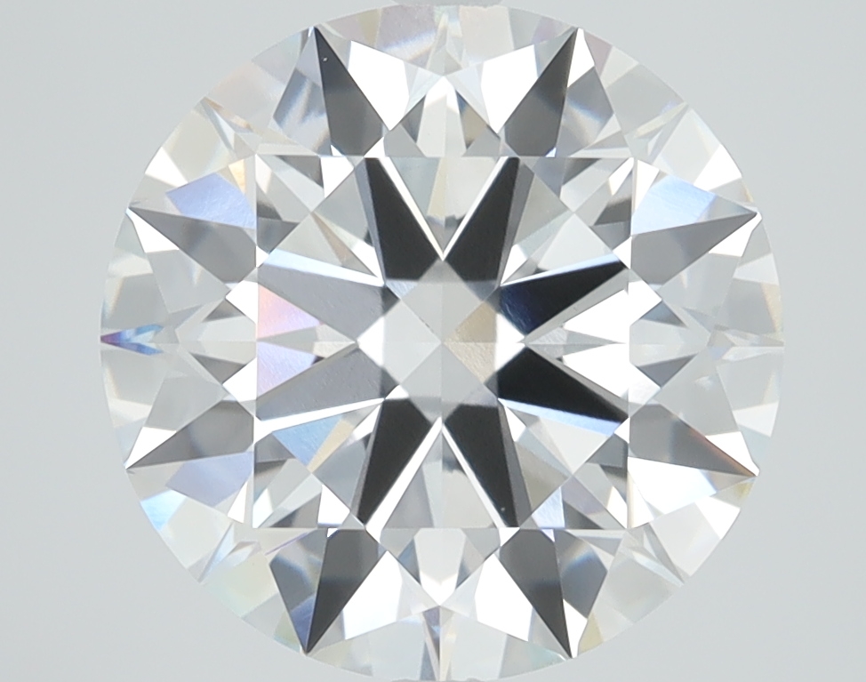 1.1 carat round lab-grown diamond, E color, VVS2 clarity, 6.57mm ID