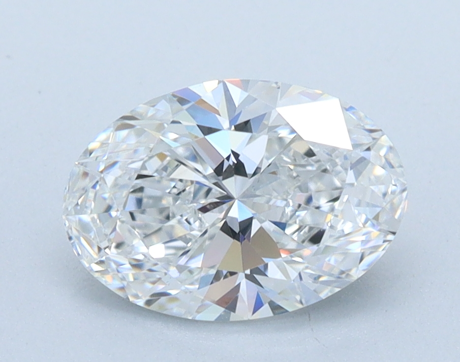 1.14ct Oval Lab-Grown Diamond, E Color, VS2 Clarity, 8.47mm ID